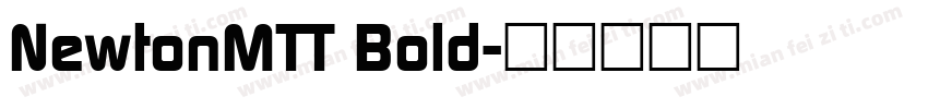 NewtonMTT Bold字体转换